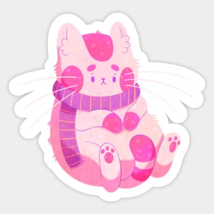 Scarf Cat Sticker